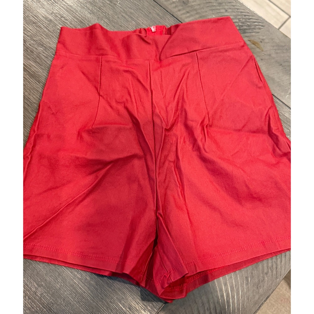 Windsor High Waisted Shorts Womens Small Red